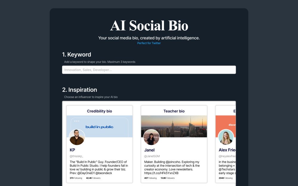 AI Social Bio