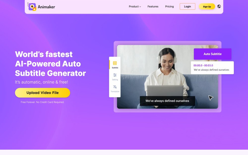 Animaker’s Subtitle Generator