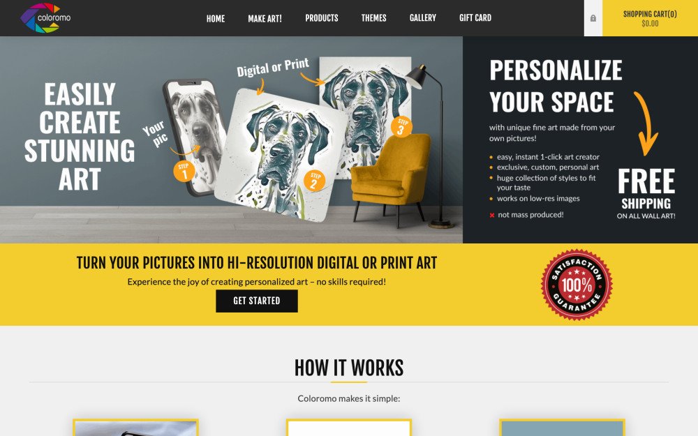 Coloromo AI Art Generator
