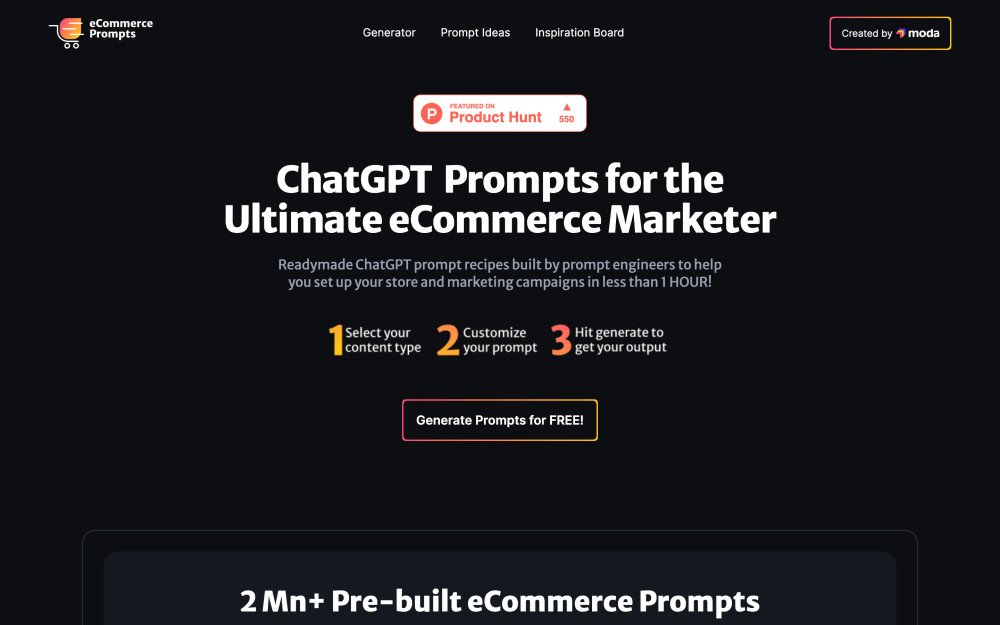 ECommerce Prompt Generator