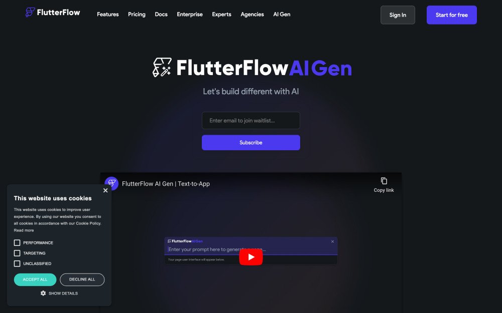 FlutterFlow AI Gen