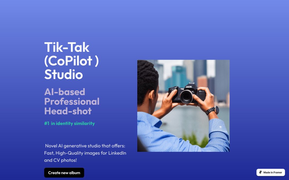 Tiktak (co-pilot) studio