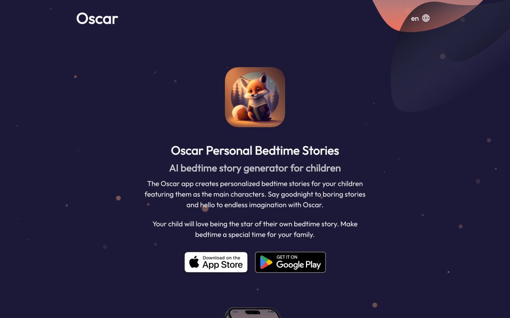 Oscar - bedtime story generator