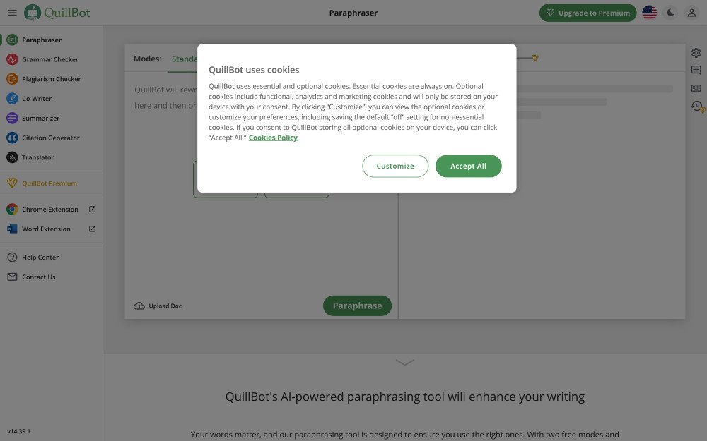 Quillbot Paraphraser