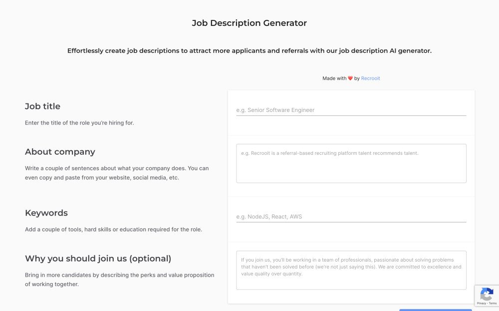 Job Description Generator